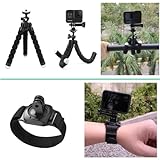 YHTSPORT 20-In-1 for Gopro Accessories,Action Camera Accessory Kit for GoPro Hero Session Hero 13 12 11 10 9 8 7 6 5 4 3 SJ4000 Xiaomi Yi DBPOWER and Other Sports Cameras (20 in 1) - Image 5