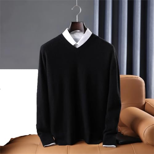 Men Luxury Winter Knitted Warm Cashmere Thick Pullover Sweater2
