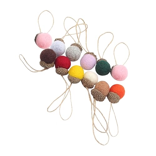 Alipis 3 Juegos Bolas De Torre De Pino Decoración Colgante del Árbol De Navidad Conos Colgantes Navideños Christmas Tree Cono De Pino De Fieltro Colgante Decoración Navideña 12 Uds * 3