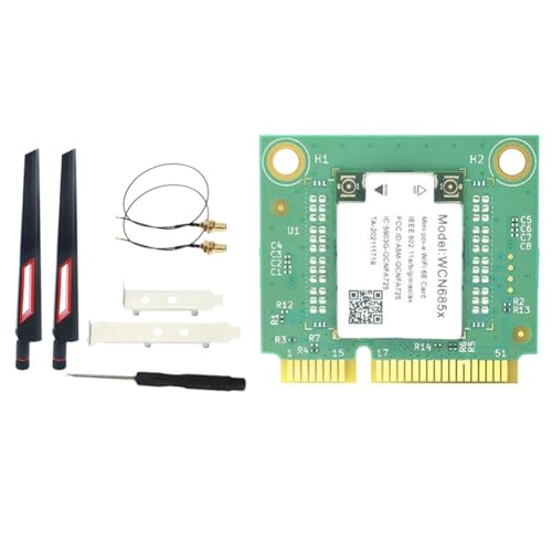 Tarjeta WiFi6E Mini PCIE WCN685 AX6000 con antenas 10 dB para mejorar cobertura de internet