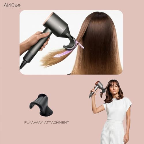 Image of Airluxe AirStorm BLDC Ionic Hair Dryer | 110,000 RPM High Speed Brushless Motor | Professional Hair Dryer for Women & Men | 9 Modes | Fast Drying | Frizz Control | 6 Amp household Plug