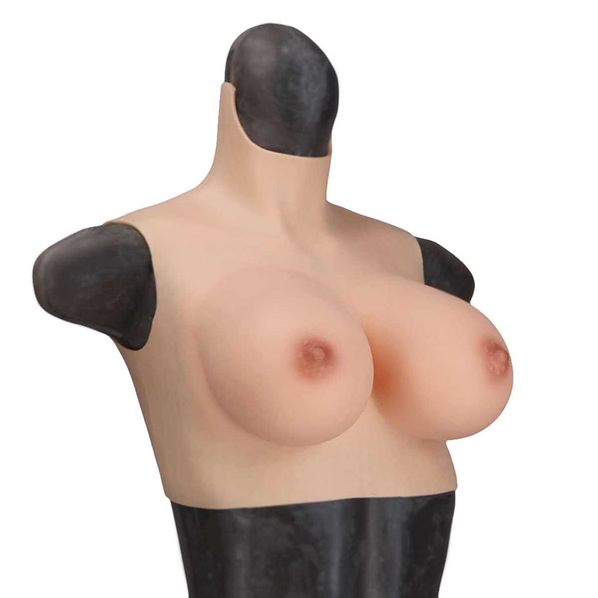 FSYH Placa De Mama De Silicona C-G Taza Tetas Artificiales De Algodón De Seda,Color 3,E Cup