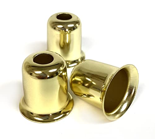 National Artcraft® Brass-Plated Candle Cup - for Lamps or Candle Making (Pkg/10)