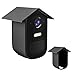 RUNEAY 2 Stück Wetterfeste Silikonhülle für EufyCam 2C/2C Pro,Schwarz Silikon-schutzhülle Wasserdicht und UV-Schutz Home Outdoor Camera für Innen- und Außenbereich