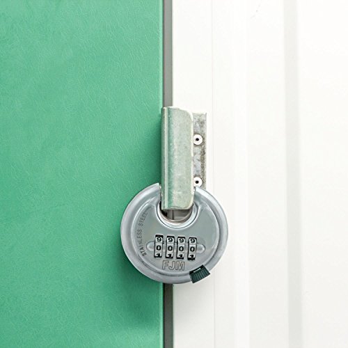Fjm Security Sx-790 4-Dial Combination Disc Padlock, Chrome - 4 Pack #TOP5