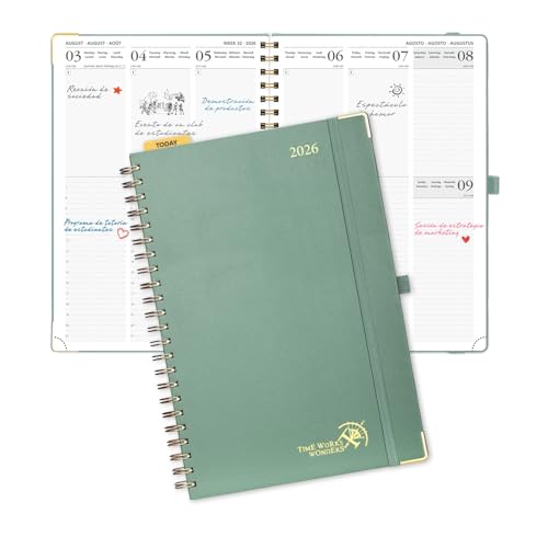 POPRUN Agenda 2026 Semana Vista Espiral...