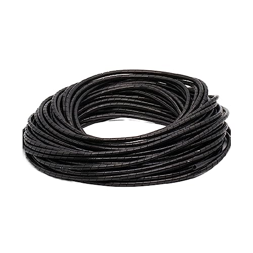 CYJAZNHH Organizador de Cables en Espiral de 2 Metros, Protector de Cables Multicolor de 4 a 30 mm(Noir,18mm)