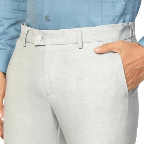 Image of blackberrys Men's Slim Fit Checked 3-Piece Suit