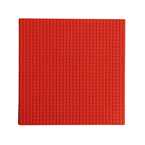 Image of Edu Toys Base Plastic Plate Board 32 x 32 Pegs /Dots for Classic Building Blocks Bricks Compatible with All Brands - Red
