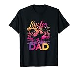 Photo Gallery surfer papà paddle boarding beach surf lovers maglietta Photo Gallery surfer papà paddle boarding beach surf lovers maglietta