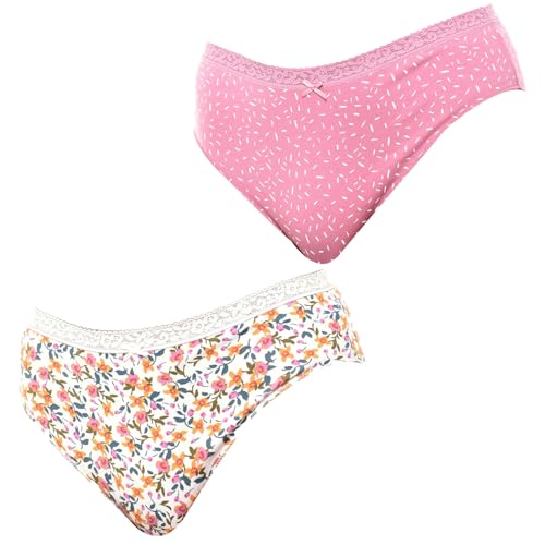 Janira Pack x 2 Culottes Brislip Coquettes en coton doux pour femme
