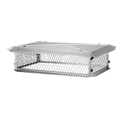 Hy-Guard Hgs142610 Multi-Flue Chimney Cap, 14" X 26" X 10" Height, Stainless Steel #TOP6