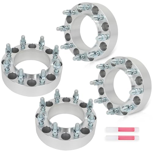SCITOO 2 inch Wheel Spacers 8x170 4X for Ford for F-350 Super Duty 1999-2002,for Ford for F-250 Super Duty 1999-2002 Bore 125mm Studs 14x2 8 Lug Wheel Spacers Adapters