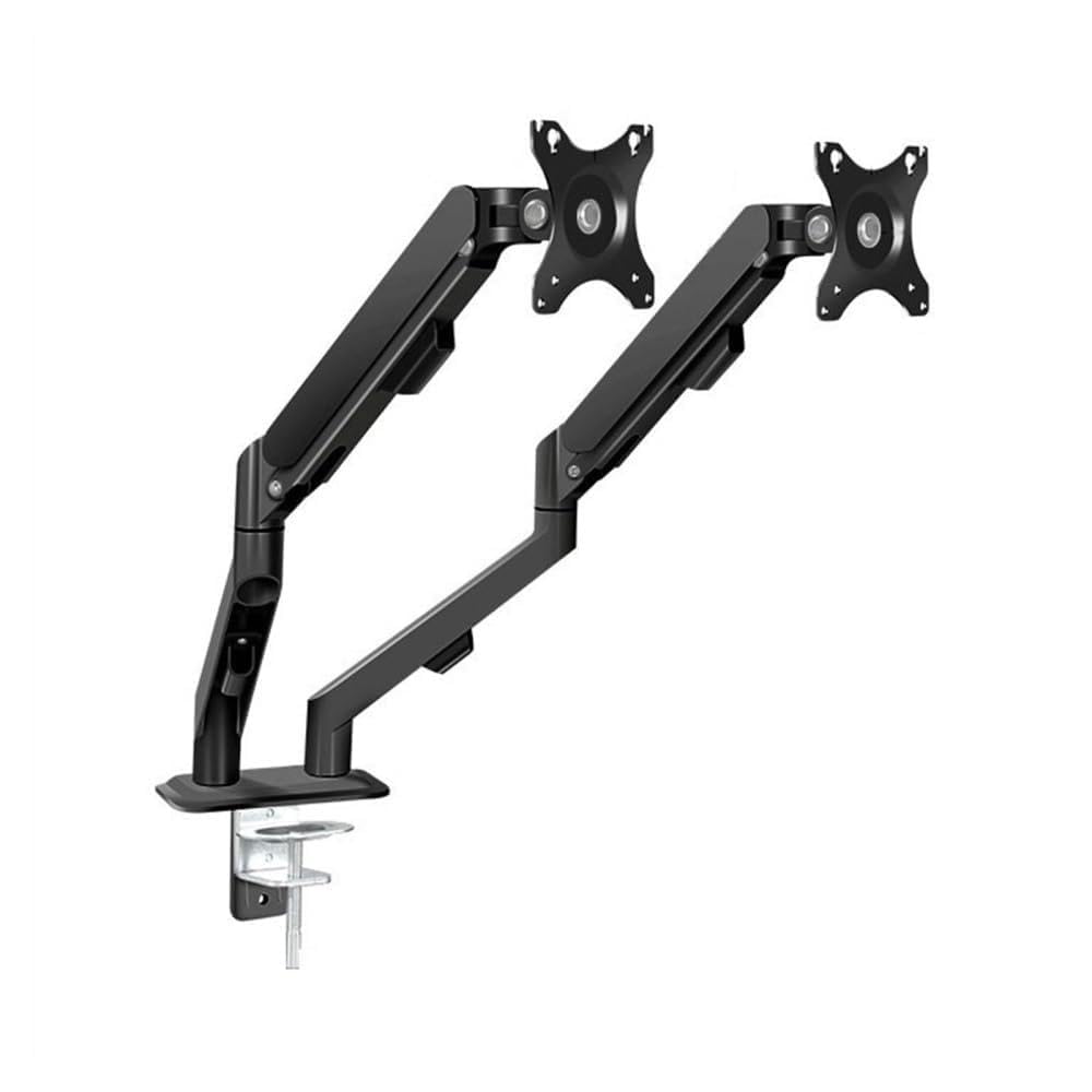 SaryEdge Height - Adjustable Monitor Stand Arm Dual Monitor Mount for Most 17-30" Screens, Each Arm Holds Max 19.8lbs, Dual Monitor Desk Mount Arm with Height-,Black