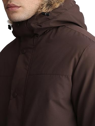 Image of JACK & JONES Men's Polyester Standard Length A-Line Coat