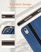 DTTO for iPad (A16) 11th Generation Case 11 Inch 2025, iPad 10th Generation Case 10.9 Inch 2022, Premium Leather Business Folio Stand Cover with Pencil Holder - Auto Wake/Sleep, Abyss Blue