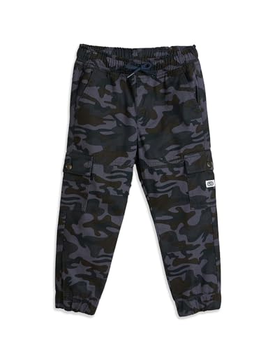 Image of Amazon Brand - Symbol Boy's Cotton Cargo Jogger | Elasticated Waistband and Cuff | Stretchable | Age 2-14 Years