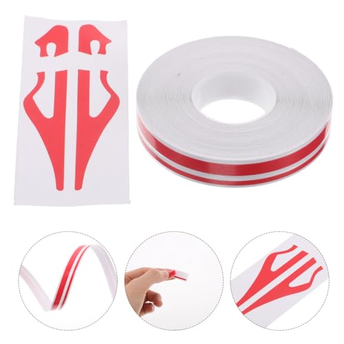 Image of Homoyoyo Red Pinstripe Tape 32Ft Car Body Side Stripes Auto Pinstripe Tape Decal Waistline Sticker Universal Car Hood Body Side Stripe Glossy for SUV Truck Camper Motorcycle Musical Instrument Red