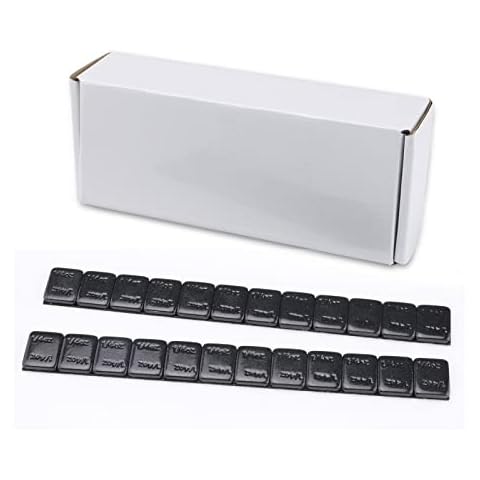 EZISOE 1/4 Oz Black Adhesive Backed Wheel Weights (1boxes，576pcs,144oz), Stick on Wheel Weights for Cars, Trucks, SUVs, Motorcycles, Low Profile Cover