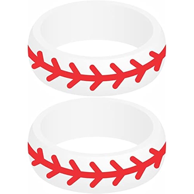 Set of Two (2) Silicone Rings in Your Choice of Size and Color - Engagement Wedding Replacement Rings for Workout and Active Lifestyles