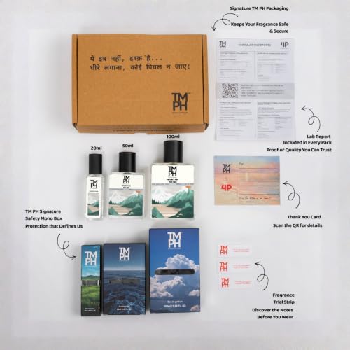 Image of TMPerfumehouse Crid mountain water EDP for Men & Women | Fresh, Aromatic & Long Lasting Perfume Spray | Fruity, Musky & Citrus Fragrance | Luxury Gift for Him & Her | TMPH | 50ml