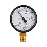 MRbrew Keg Regulator Pressure Gauge, CO2 Cylinder 0-3000 psi High Pressure Gauge