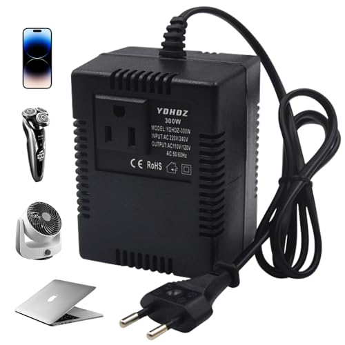 CLIUNT Convertidor de Tensión 220V a 110V, Transformador de