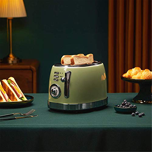 Frühstücksmaschine Multifunktionaler Toaster, Backen Auf Beiden Seiten Breite Schlitze Und Unabhängige Küche Retro… – Bild 3