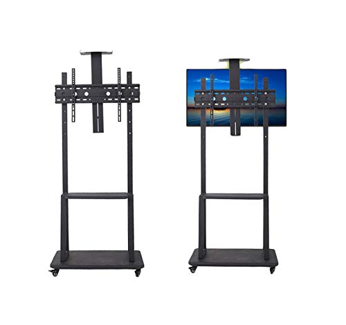 Mobile TV Ständer mit Rollen für 40-100 Zoll Plasma/LCD/LED höhenverstellbar Ultra Stabil Halterung Fernsehtisch Tragkraft bis max. 100 kg