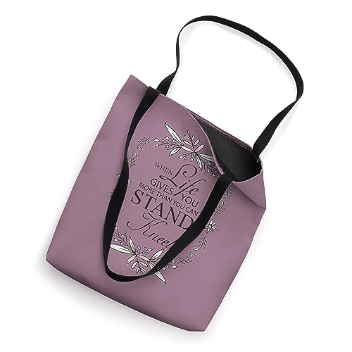 When Life Gives You More Than You Can Stand Prayer Quotes Tote Bag miniatura 2