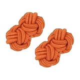 Vorteil: Dieser Manschettenknopf besteht aus dehnbarem Seidenstoff mit guter Textur. Er ist auch langlebig und fällt nicht leicht auseinander. Das elastische Seil hat eine starke Kontraktionskraft und kann schnell zurückspringen. Der Manschettenknopf hat ein Design mit doppeltem Knoten, das ein geschichtetes Gefühl und ein elegantes und schönes Erscheinungsbild hat. Er kann auch die Manschetten Ihrer Kleidung schöner und nicht eintönig machen.