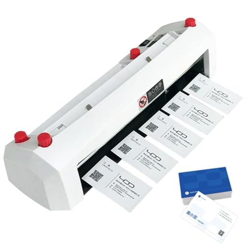 Taglierina automatica per biglietti da visita 90 x 54 mm, tagliacarte elettrico con taglio A4, ideale per inviti, iscrizioni, segnalibri