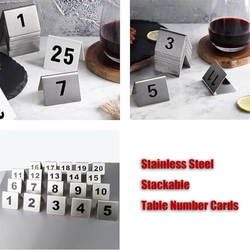 Numéros de table en acrylique stables pour éviter les chutes - 7