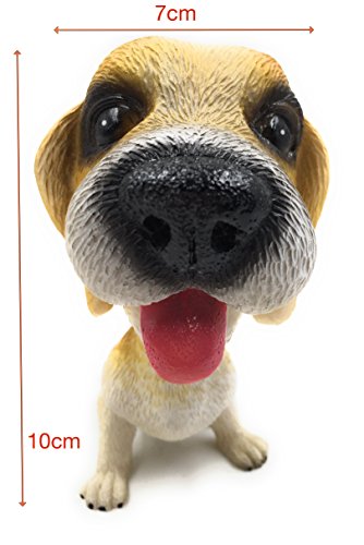 Image of 24x7 eMall Dog Bobblehead Resin for Cars ~ Desks ~ Study ~ Office ~ Dashboard Decors Size - 4 INCHES (Beagle)