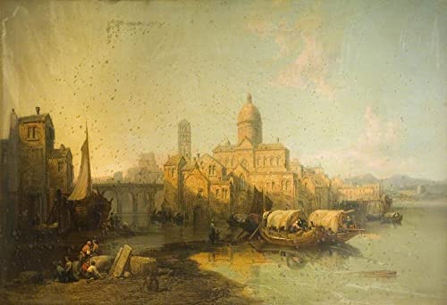 Affiches et gravures de paysage italien avec cette impression sur toile décoration salon Webb