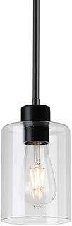 26 Black and White Kitchen Ideas That Never Go Out of Style 35 Black Pendant Lights Kitchen Island,Modern Farmhouse Glass Pendant Light...