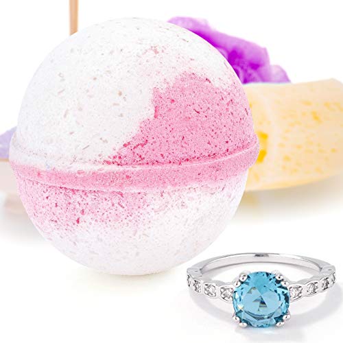 Bauble Bomb's Jewelry Surprise Deluxe X Large 9 oz Bath Bombs Fizzies Made in USA, Cruelty Free! (Spring Bloom, 6)