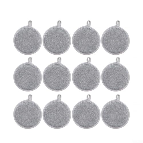 Stracci riutilizzabili per lavare i piatti, 612 pezzi, spugna per la pulizia di pentole per la cucina e la casa, panni multiuso efficaci per la pulizia a umido e a secco (12 pezzi)