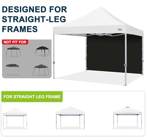 Image of MASTERCANOPY 12x12 Pop Up Canopy Sidewall Only 1-Pack Black