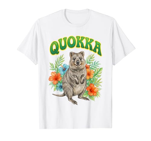 Quokka Groovy Floral Quokka ���� �{�[�z�[ �N�I�b�J T�V���c