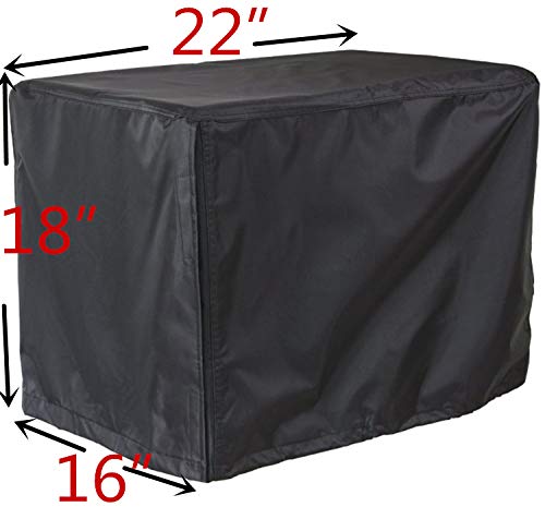 Mitef Universal Power Generator Protective Cover-Portable Generators Cover Storage Bag All Weather Protection,L22xW16xH18inch/55x40x45cm,Black