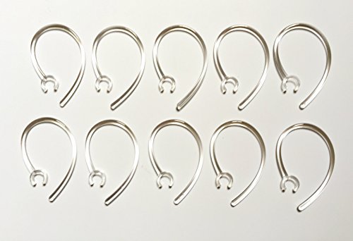 Habelyi 10Pcs Clear Replacement Bluetooth Headset Earhooks For Plantronics Marque M155 M165 M1100 M100 M55 M28 M25 (6Mm) #TOP1