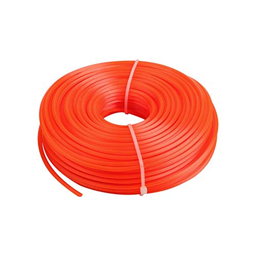 Opfury 3mm X 70Meters Mower Nylon Rope, Mowing Rope Grass Trimmer Line, Durable Lawn Mower Nylon Pull Cord