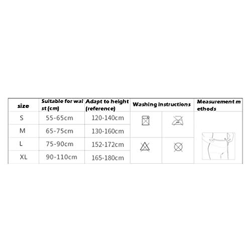Correcteur de tissu respirant noir taille M avec support flexible double Y