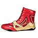 SDEQA Mens Wrestling Boxing Shoes Anti-Slip Breathable Weightlifting Bodybuilding Boots Fashion Fitness Trainers,Red,7