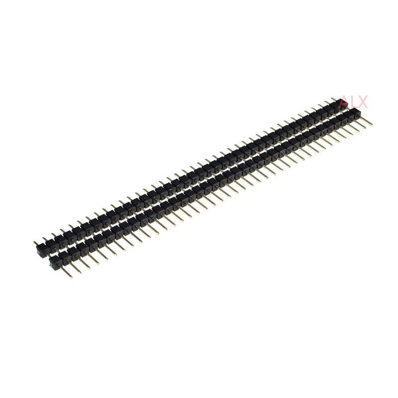 5PCS 17MM Height 1X40 PIN Single Row Dual Plastic Base Insulator Male PIN Header 2.54MM Pitch Connector 1 * 40 40P 40PIN 40PIN