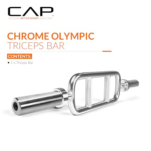 CAP Barbell 34'' Olympic Triceps Bar, Chrome (OBIS-34S)
