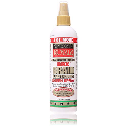 African Royale BRX Braid and Extensions Sheen Spray, 12 oz (Pack of 3) - Image 3