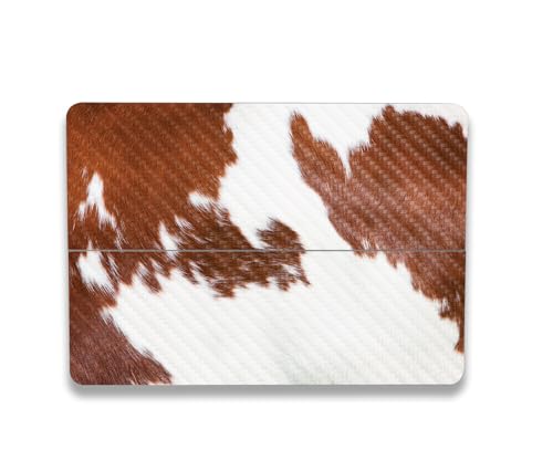 Image of MightySkins Carbon Fiber Skin Compatible with Microsoft Surface Laptop Studio 2 (2023) Full Wrap Kit - Cow Hide | Protective, Durable Textured Carbon Fiber Finish | Easy to Apply | Made in The USA