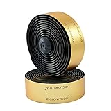 CICLOVATION Advanced Leather Touch - Vapor Metallic Handlebar Bar Tape, Gold, SY4239